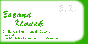 botond kladek business card